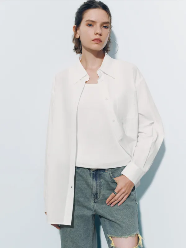 Button Up Loose Shirt sold by Urban Revivo