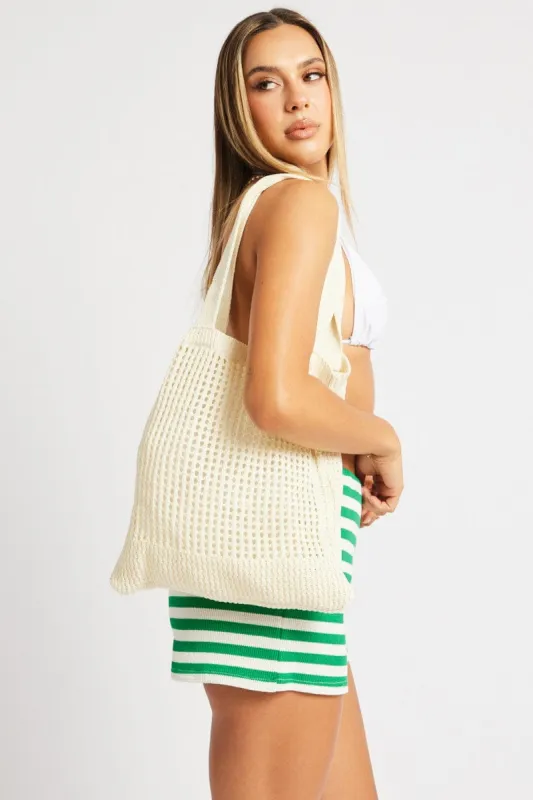 White Crochet Bag sold by Ally Fashion