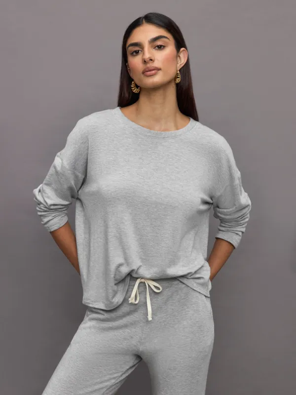 Pullover Sweatshirt - Heather Grey sold by Carbon38