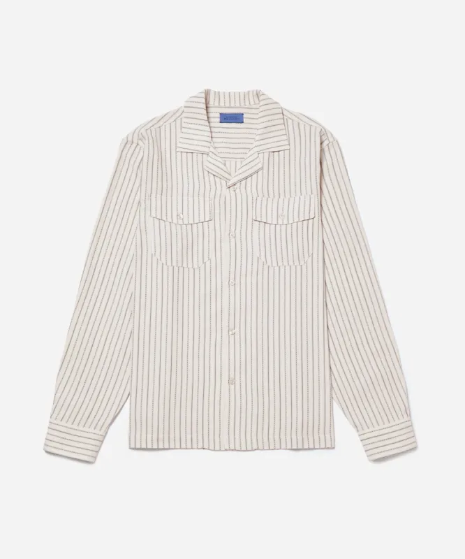 Marco Brushed Shirring Long Sleeve Shirt sold by Saturdays New York City