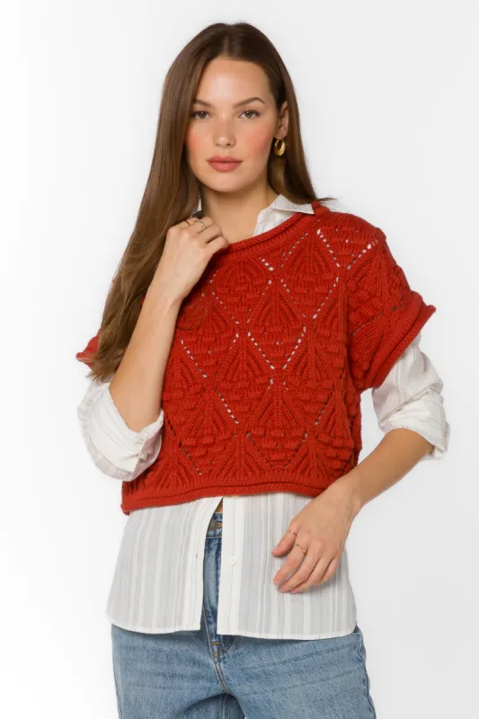 Darlita Copper Sweater sold by Velvet Heart