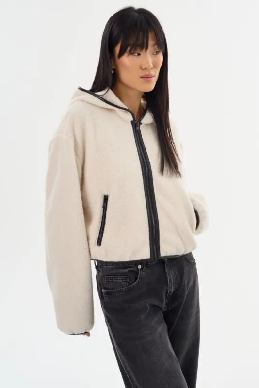 ARLINA | Polar Fleece Zip-Up Hoodie sold by La Marque
