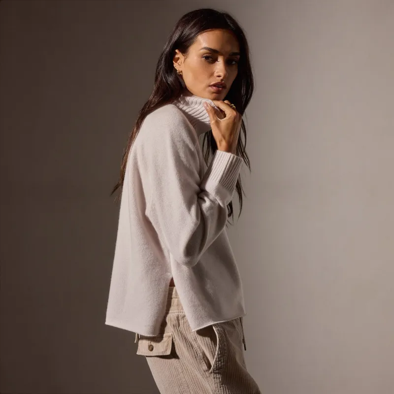 Cashmere Turtleneck - Pearl sold by James Perse