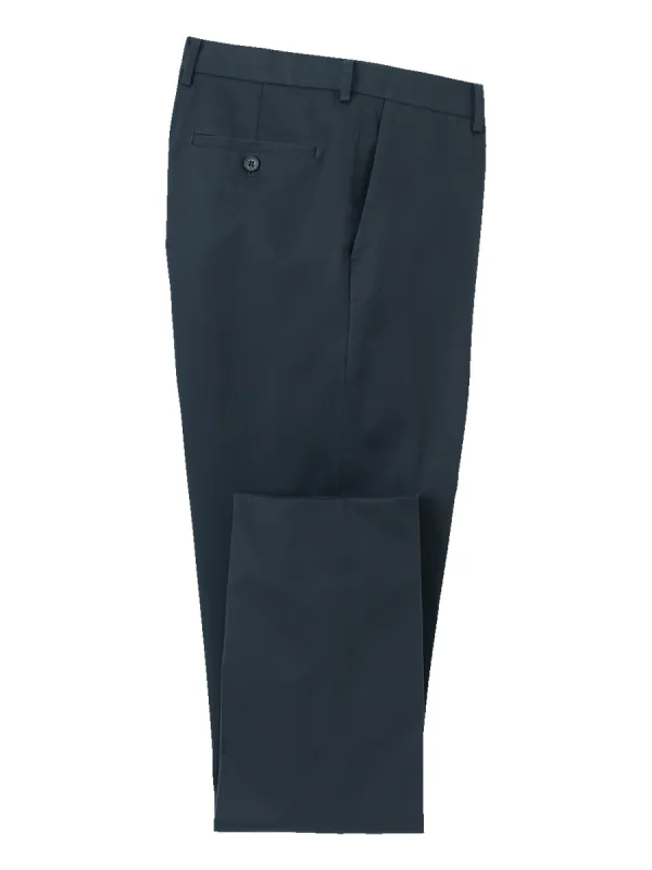 Non-Iron Cotton Stretch Twill Pant - Ink sold by Paul Fredrick