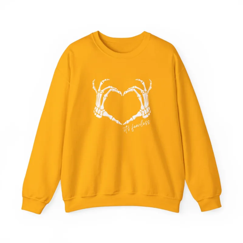 Fearless Skeleton Crewneck Sweatshirt sold by Rose Blush Studio