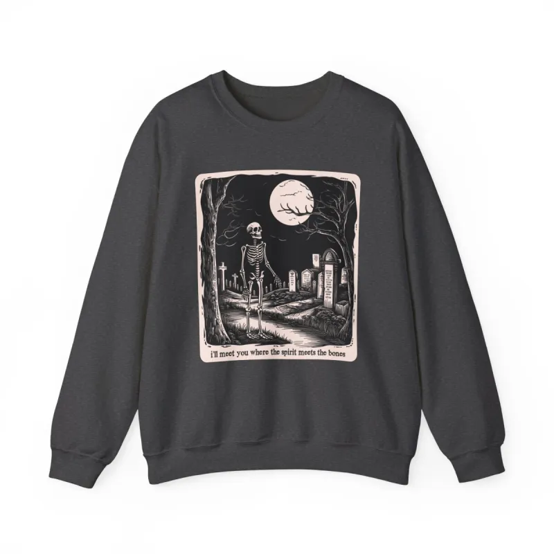 Spirit Meets The Bones Crewneck Sweatshirt sold by Rose Blush Studio