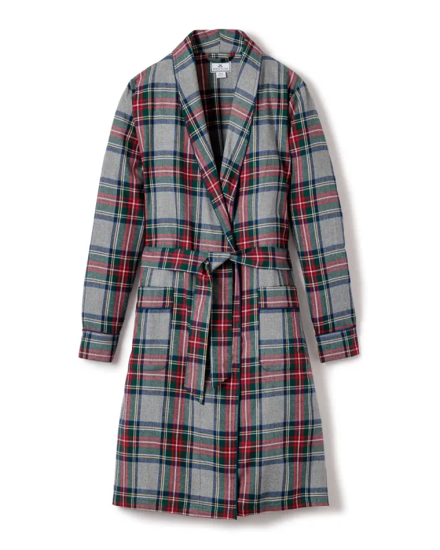 Women's Brushed Cotton Robe in Westminster Tartan sold by Petite Plume