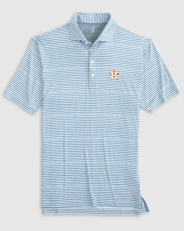 Houston Astros Warwick Featherweight Performance Polo sold by Johnnie-O