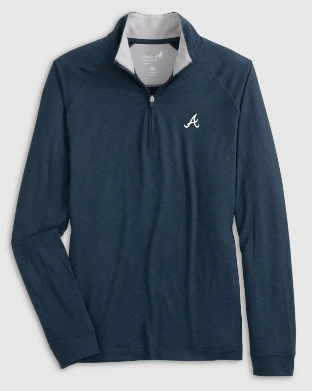 Women's Atlanta Braves Freeborne Performance 1/4 Zip sold by Johnnie-O