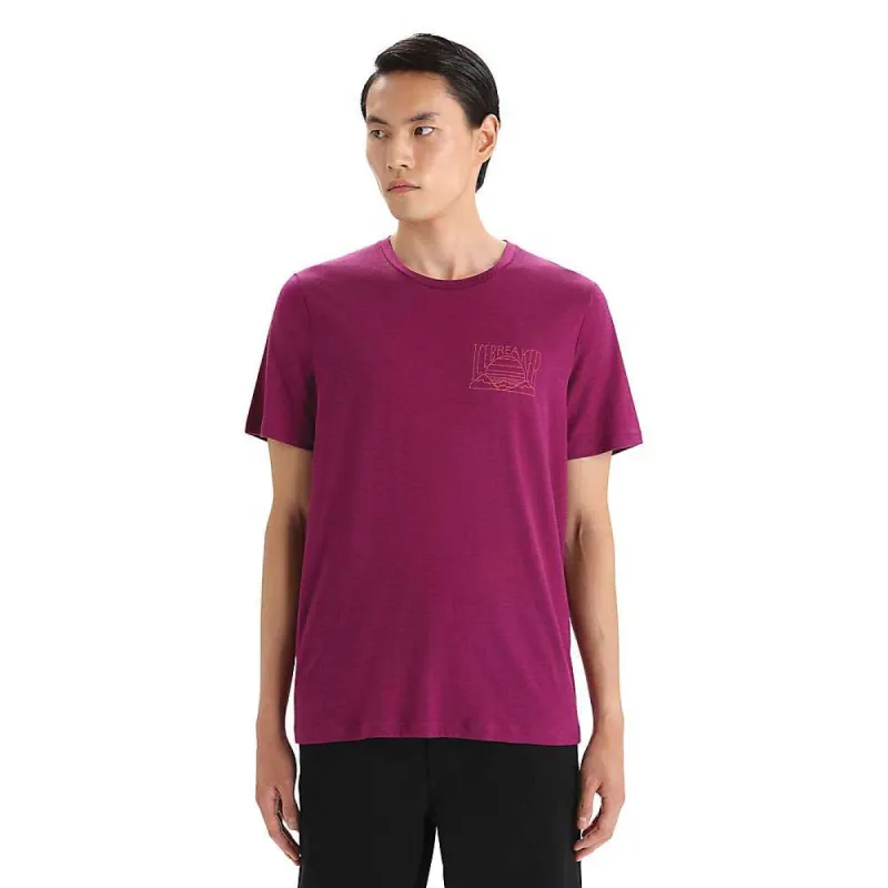 Icebreaker Men's Tech Lite II SS Tee - Mountain Sunset sold by Out&Back Outdoor