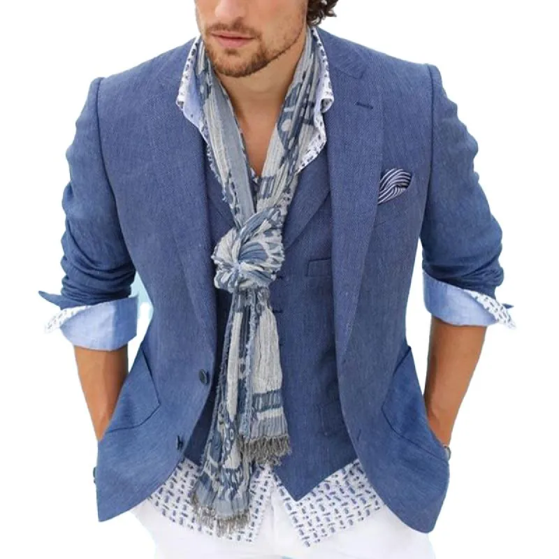Men's Casual Solid Color Single Breasted Blazer 78470014X sold by Manly
