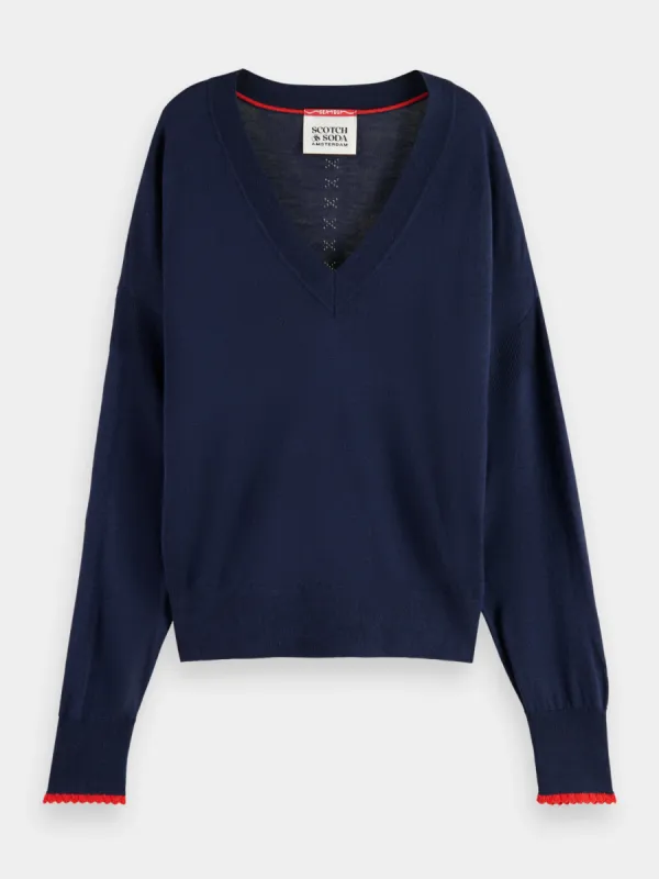 V-neck pullover sold by Scotch and Soda