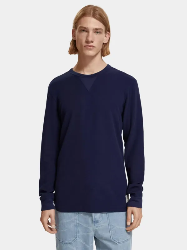 Long sleeved waffle t-shirt sold by Scotch and Soda