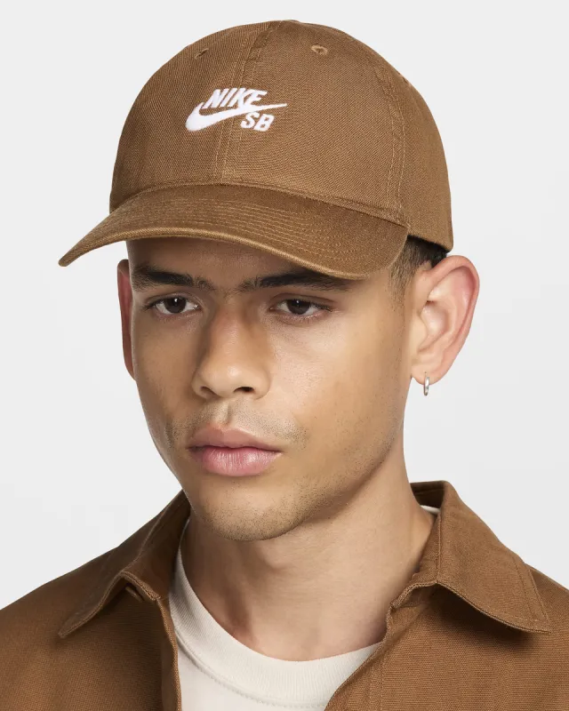 Nike SB Club Logo Skate Cap - LT BRITISH TAN/WHITE sold by Sun Diego Boardshops