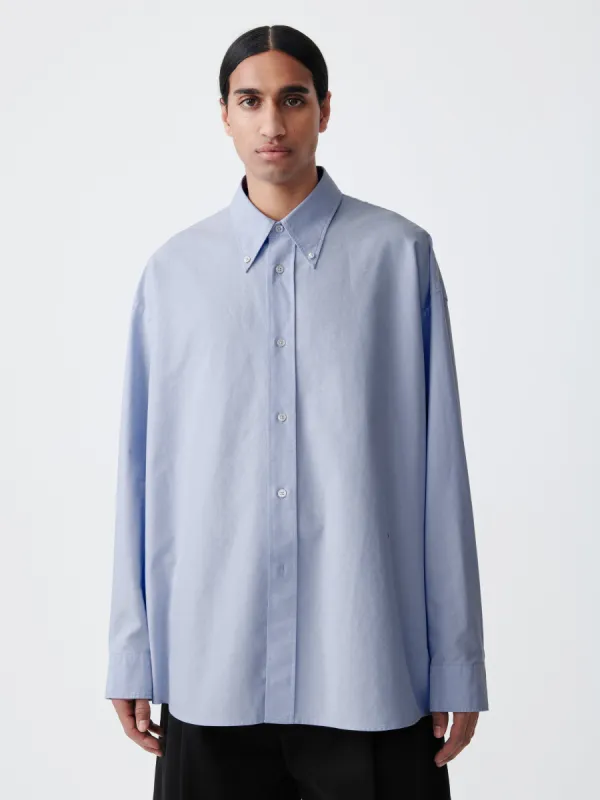 Ruskin Shirt in Powder Blue sold by Studio Nicholson