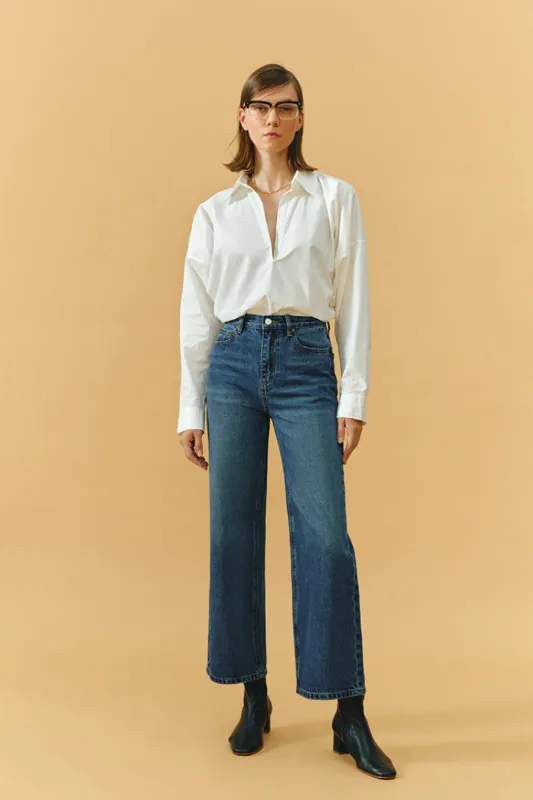 The Cityer Crop Wide Jeans HJ009 sold by Hey Joanie