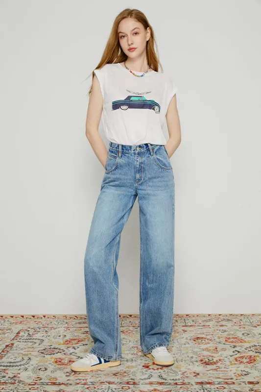 80'S Utility Loose Jeans HJ128 sold by Hey Joanie