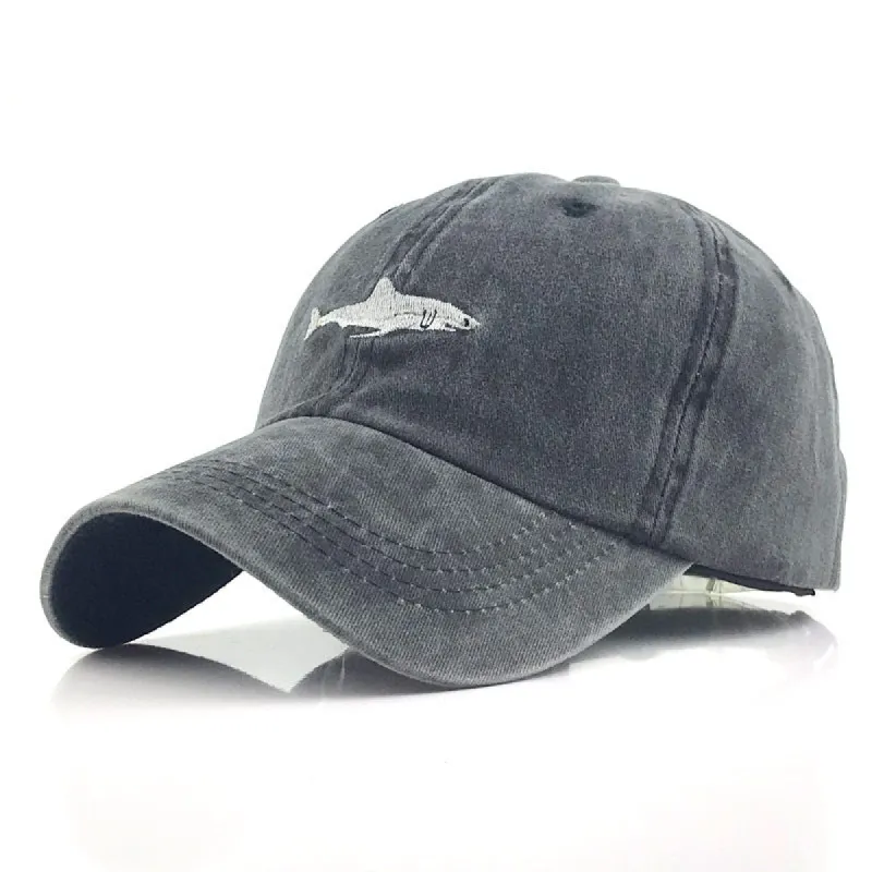 Casual Ocean Collection Shark Baseball Cap sold by Polyalien