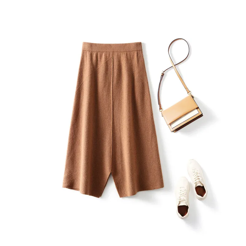 100% Cashmere Women's Split Knit Pencil Skirt sold by COMOBOCA