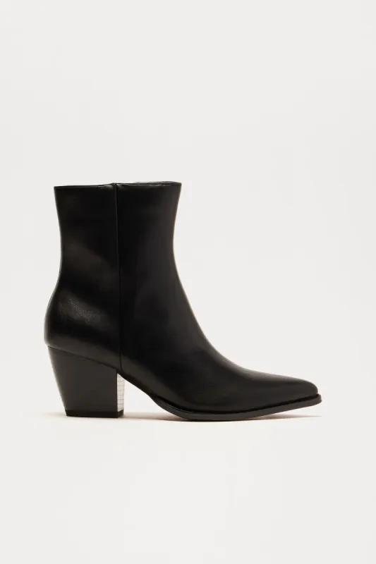 Braxton Heeled Booties - Black sold by Fashion Nova