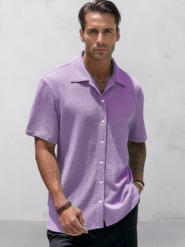 Leisure Essential Texture Shirt sold by Coofandy