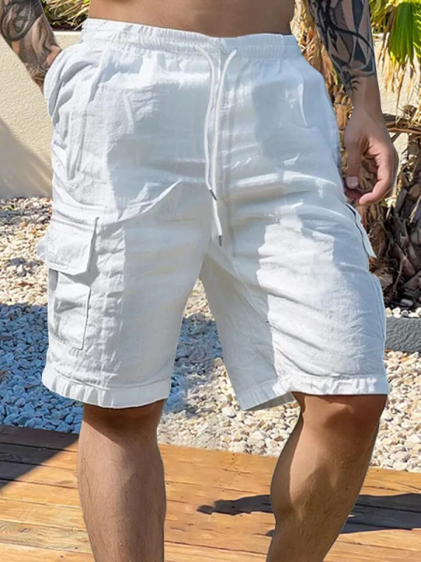 Versatile Cargo Cotton Shorts sold by Coofandy