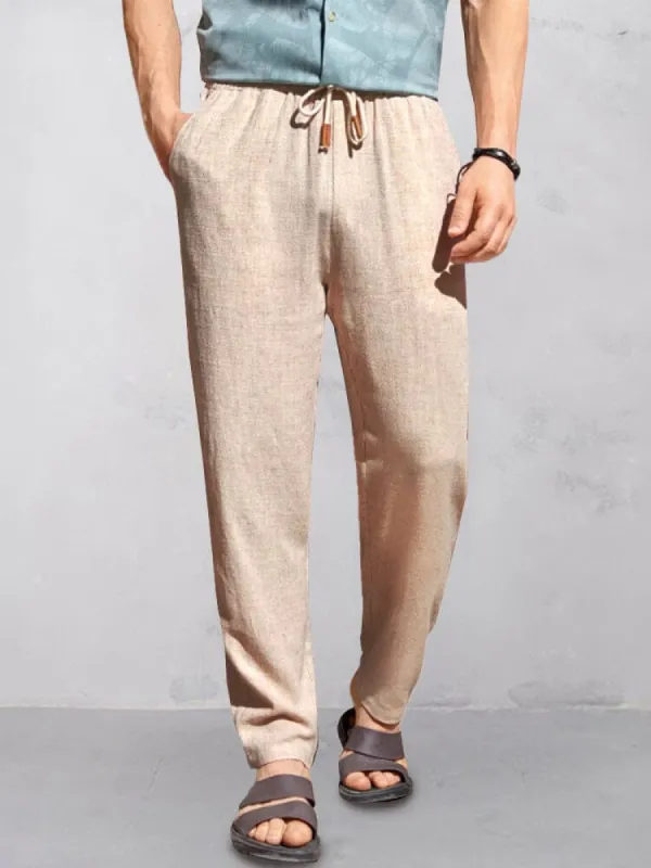Casual Cotton Linen Straight Pants sold by Coofandy