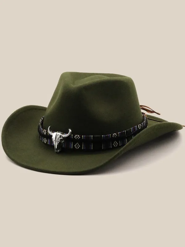 Classic 100% Wool Cowboy Hat sold by Coofandy