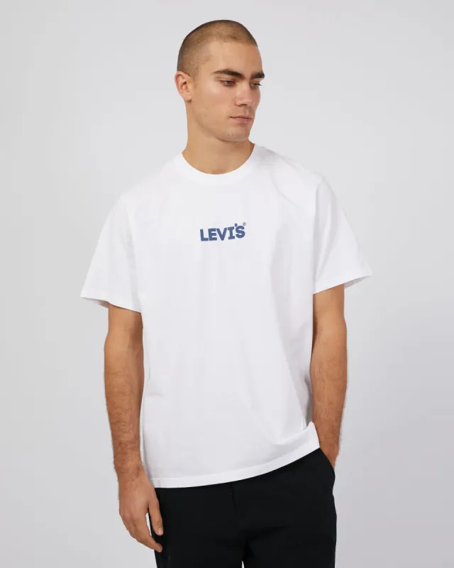 Relaxed Fit Graphic Tee White sold by edge clothing