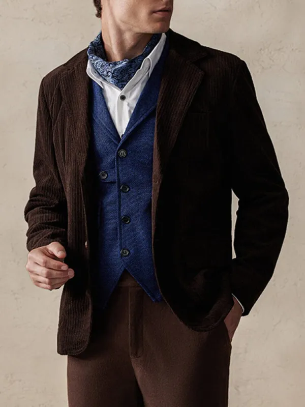 Elegant Corduroy Blazer Jacket sold by Coofandy