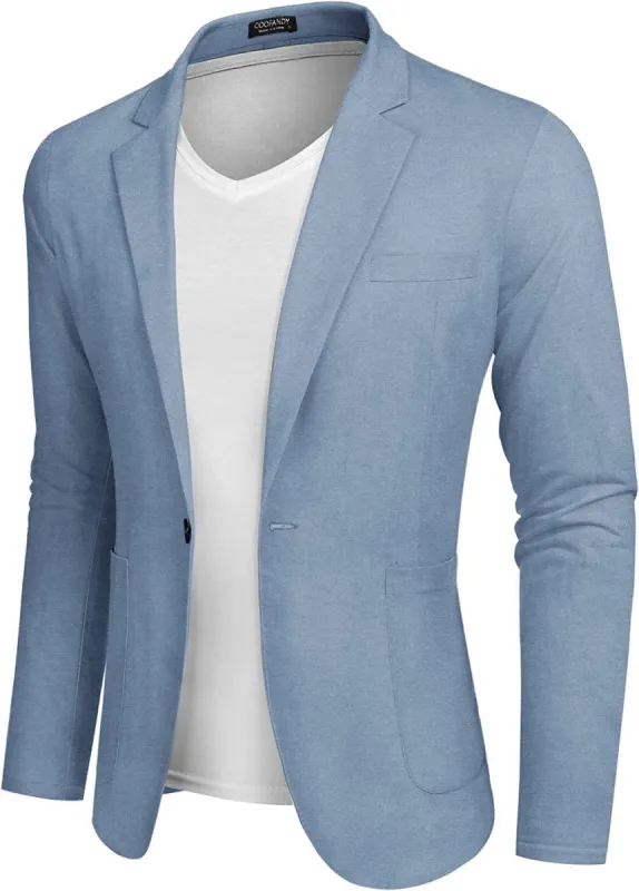 Casual Regular Fit Lightweight Linen Blazer (US Only) sold by Coofandy