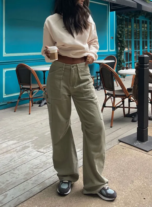 Miami Vice Pants Light Khaki sold by Princess Polly