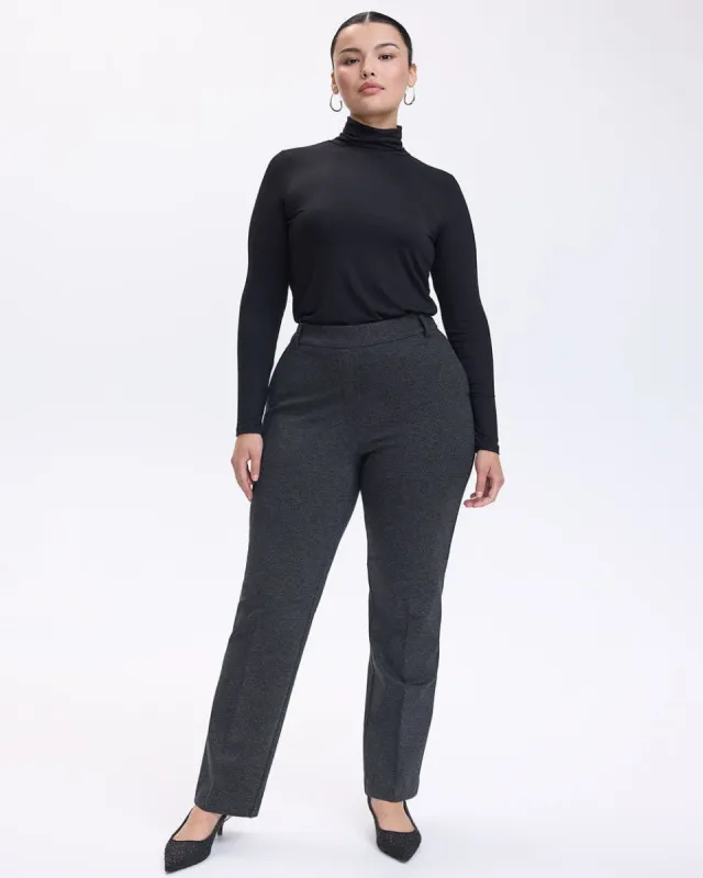 Straight-Leg High-Rise Pants - The Modern Stretch (R) sold by Reitmans