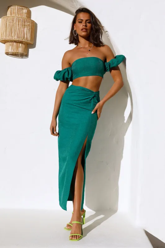 My Love Dive Crop Green sold by Hello Molly