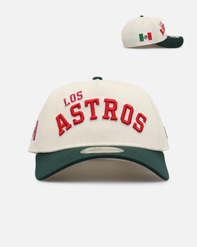New Era Houston Astros 'Mexican Independence Day' 9FORTY A-Frame Snapback Chrome/Dark Green sold by Culture Kings