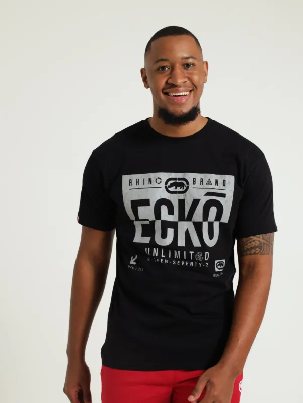 Foil Printed Tee - Black sold by Edgars 