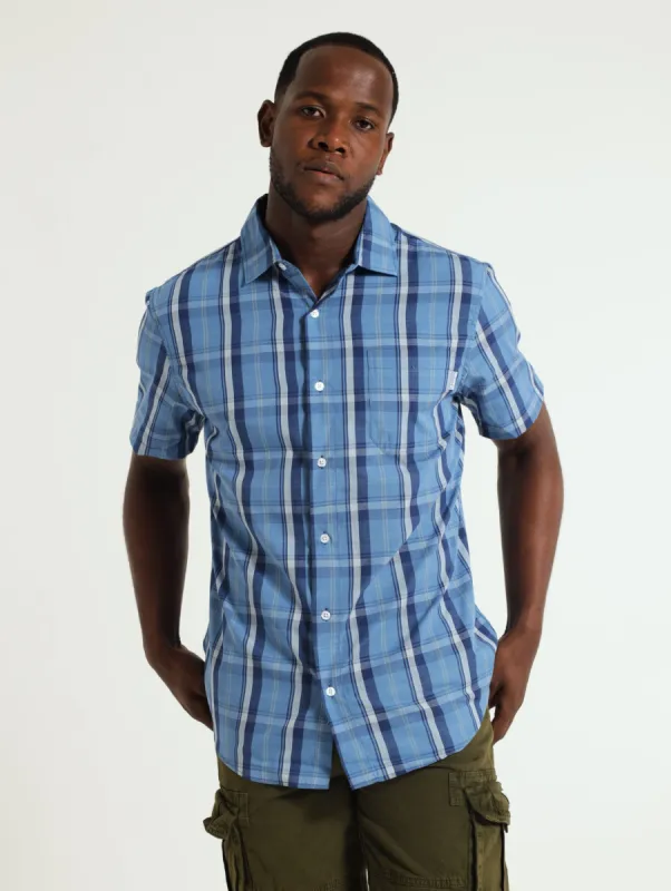 Woven Shirt - Blue sold by Edgars 