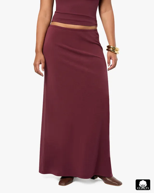 Pull On Midi Skirt sold by WeWoreWhat