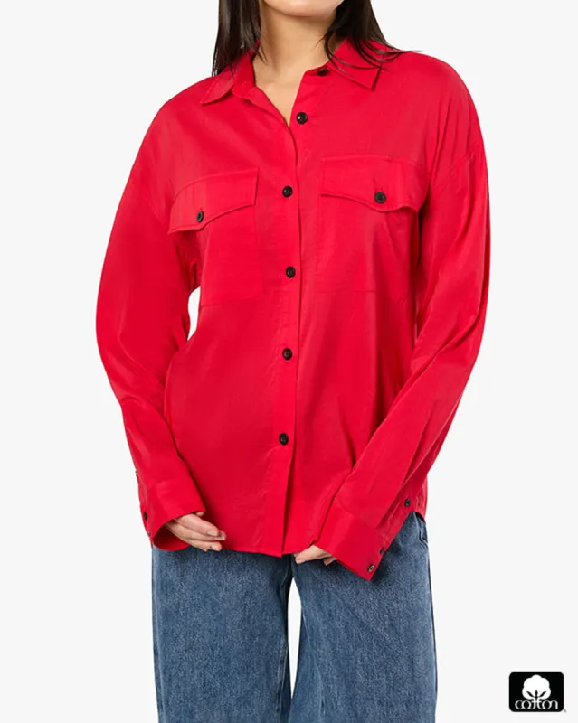Boxy Button Down Shirt sold by WeWoreWhat