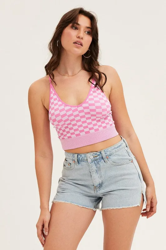 Check Tank Top Seamless sold by Ally Fashion