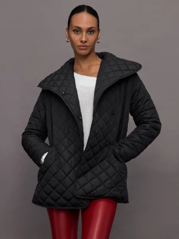 Quilted Coat - Black sold by Carbon38