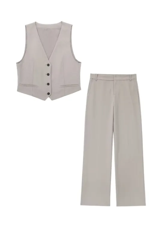 ' Noah' Slim-Fit Crop Top & Pants  (Sold Separately) sold by Goodnight Macaroon