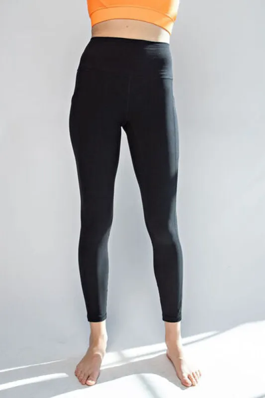 Faith Apparel High Waist Wide Waistband Leggings sold by Charming Charlie