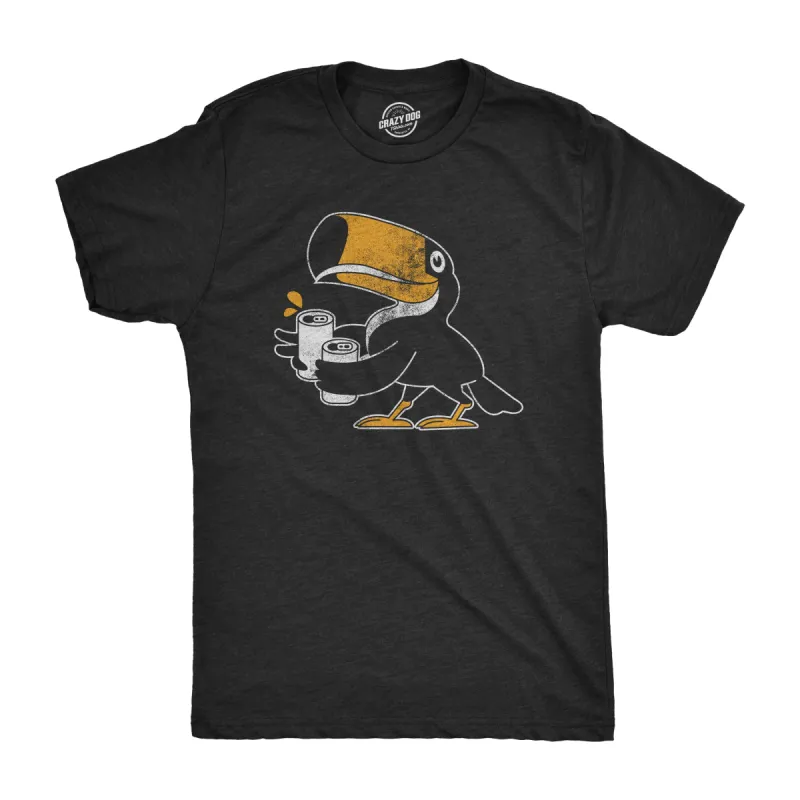 Toucan With Two Cans Men's T Shirt sold by Crazy Dog T-Shirts