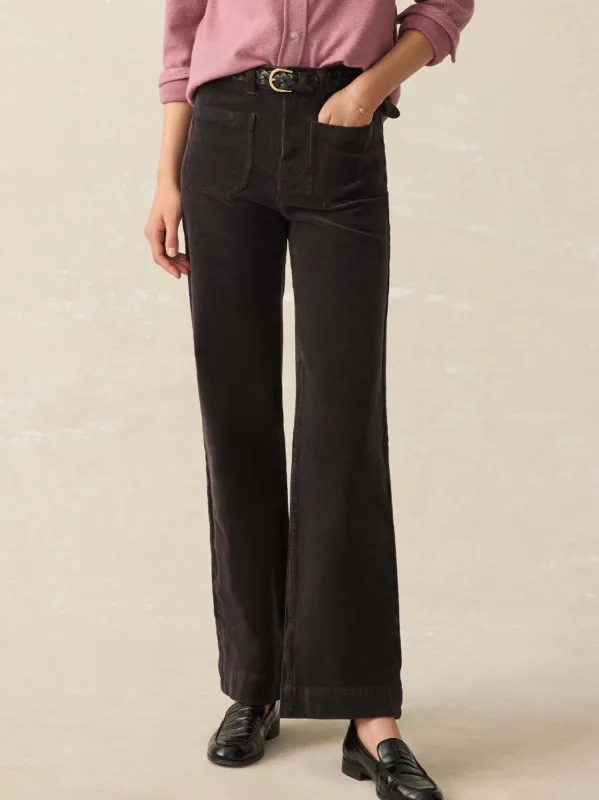 Softstretch Cord Patch Pocket Pant - Espresso sold by Faherty
