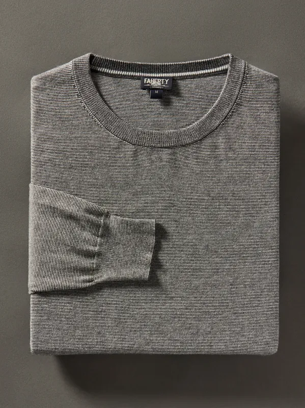 Movement™ Crewneck Sweater (Tall) - Ivory Ash Feeder sold by Faherty