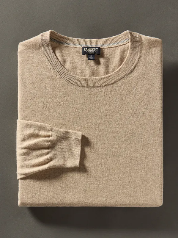 Movement™ Crewneck Sweater - Soft Dune Heather sold by Faherty