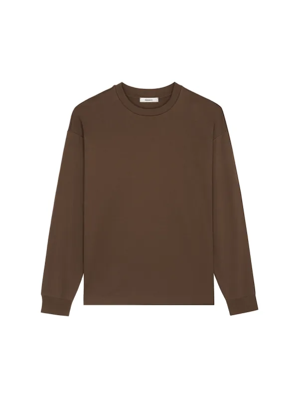 Womens DNA Long Sleeve T-Shirt—cacoa brown sold by Pangaia
