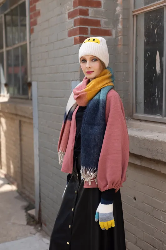 Colorblock Knit Touch Gloves sold by Charming Charlie