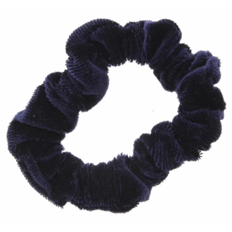 Navy Velvet Small Scrunchie sold by Charming Charlie